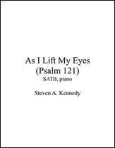 As I Lift My Eyes SATB choral sheet music cover